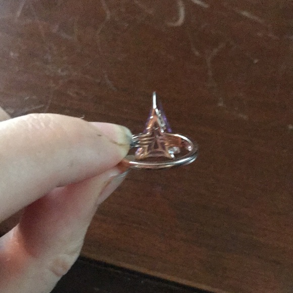 Rose De France Amethyst Rose Gold Sterling Silver Ring - Picture 5 of 12